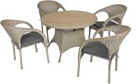 Garden Pleasure Sitzgruppe BASTIA, sand Kunststoff,...