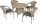 Garden Pleasure Sitzgruppe BASTIA, sand Kunststoff, Metall, 9-teilig