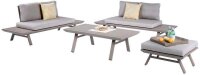 Garden Pleasure Loungegruppe CELIA taupe, grau Metall,...