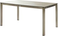Garden Pleasure Gartentisch SIENNA grau rechteckig 158,0...
