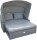 Garden Pleasure Loungesofa CARLO hellgrau, dunkelgrau Kunststoff, Metall, 6-teilig