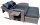 Garden Pleasure Loungesofa NIZZA, dunkelgrau Kunststoff, Metall, 7-teilig