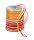PRÄSENT Geschenkband Raffia matt gelb/rot/orange/pink 3,0 mm x 50,0 m