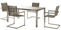 Garden Pleasure Sitzgruppe SIENNA, grau Kunststoff,...