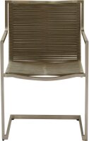 Garden Pleasure Sitzgruppe SIENNA, grau Kunststoff, Metall, 5-teilig  ( 305386-1 )