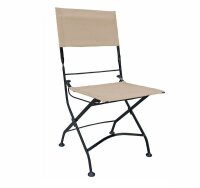 Garden Pleasure Gartenstühle TRIEST beige, 2 St.