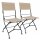 Garden Pleasure Gartenstühle TRIEST beige, 2 St.