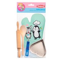 Heless® Backset Pinguin Puppenzubehör-Set