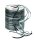 PRÄSENT Geschenkband Raffia glänzend schwarz/grau/silber 3,0 mm x 50,0 m