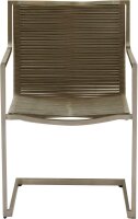 Garden Pleasure Gartenstühle mit Armlehnen SIENNA taupe, 4 St.