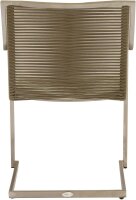 Garden Pleasure Gartenstühle mit Armlehnen SIENNA taupe, 4 St.