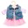 Heless® Tüllkleid mit Jeansweste Puppenzubehör