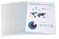 OXFORD Prospekthüllen Vario Zipp DIN A4 transparent...