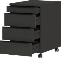 GERMANIA 4377 Rollcontainer grafit 4 Auszüge 42,0 x 60,0 x 63,0 cm
