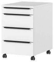 GERMANIA 4377 Rollcontainer weiß 4 Auszüge...