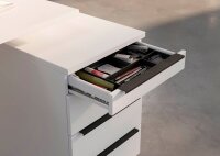 GERMANIA 4377 Rollcontainer weiß 4 Auszüge 42,0 x 60,0 x 63,0 cm