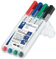 STAEDTLER compact Whiteboard-Marker farbsortiert 1,0 -...