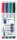STAEDTLER compact Whiteboard-Marker farbsortiert 1,0 - 2,0 mm, 4 St.