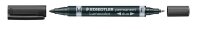 STAEDTLER Lumocolor duo Permanentmarker schwarz 0,6 - 1,5...