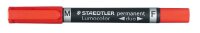 STAEDTLER Lumocolor duo Permanentmarker rot 0,6 - 1,5 mm,...
