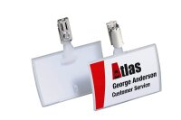 DURABLE Click Fold Namensschilder mit Clip 9,0 x 5,4 cm,...