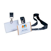 DURABLE Click Fold Namensschilder mit Textilband 9,0 x 5,4 cm, 10 St.
