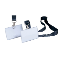 DURABLE Click Fold Namensschilder mit Textilband 9,0 x 5,4 cm, 10 St.