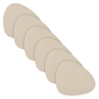Zeller Untersetzer creme 12,0 x 10,0 cm, 6 St.