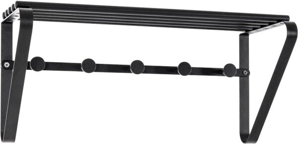 HAKU Möbel Wandgarderobe 19557 schwarz Metall 5 Haken 45,0 x 20,0 cm, 1 St.