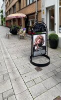 update displays Kundenstopper Wheel schwarz DIN B2 71,0 x 68,1 x 138,0 cm, 1 St.