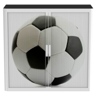 PAPERFLOW easyOffice Rollladenschrank Ball ohne Fachböden 110,0 x 41,5 x 104,0 cm