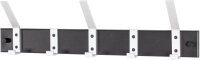 HAKU Möbel Wandgarderobe 19592 schwarz Metall 8...