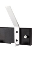 HAKU Möbel Wandgarderobe 19593 schwarz Metall 11 Haken 70,0 x 14,0 cm, 1 St.