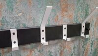 HAKU Möbel Wandgarderobe 19593 schwarz Metall 11 Haken 70,0 x 14,0 cm, 1 St.