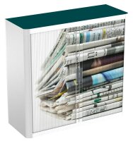 PAPERFLOW easyOffice Rollladenschrank Zeitung ohne Fachböden 110,0 x 41,5 x 104,0 cm