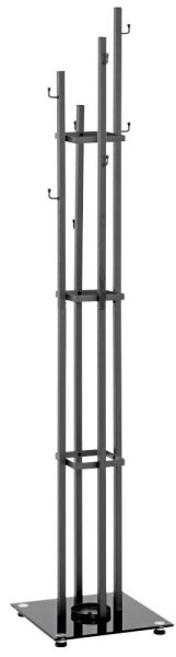 HAKU Möbel Kleiderständer 19863 anthrazit Metall 8 Haken 35,0 x 183,0 cm, 1 St.