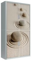 PAPERFLOW easyOffice Rollladenschrank Steine ohne Fachböden 110,0 x 41,5 x 204,0 cm