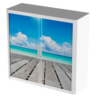 PAPERFLOW easyOffice Rollladenschrank Urlaub ohne Fachböden 110,0 x 41,5 x 104,0 cm