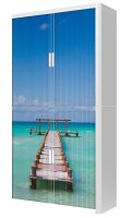 PAPERFLOW easyOffice Rollladenschrank Urlaub ohne Fachböden 110,0 x 41,5 x 204,0 cm
