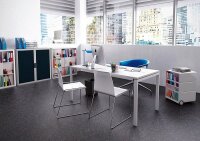 PAPERFLOW easyOffice Rollladenschrank Ordner ohne Fachböden 110,0 x 41,5 x 104,0 cm