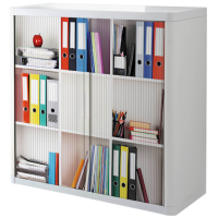 PAPERFLOW easyOffice Rollladenschrank Ordner ohne Fachböden 110,0 x 41,5 x 104,0 cm