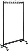 HAKU Möbel Rollgarderobe 20593 schwarz Metall 18...