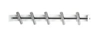 HAKU Möbel Wandgarderobe 21329 weiß Metall 5...