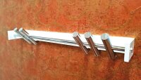 HAKU Möbel Wandgarderobe 21329 weiß Metall 5 Haken 60,0 x 10,0 cm, 1 St.