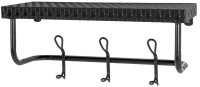 HAKU Möbel Wandgarderobe 21527 schwarz Metall 6...