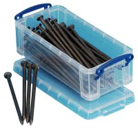 Really Useful Box Aufbewahrungsbox 0,9 l transparent 22,0 x 10,0 x 7,0 cm, 1 St.