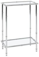 HAKU Möbel Konsolentisch rechteckig Glas silber 50,0...