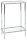 HAKU Möbel Konsolentisch rechteckig Glas silber 50,0 x 25,0 x 75,0 cm, 1 St.