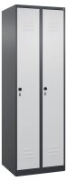 CP Spind Classic Plus anthrazitgrau, lichtgrau 080000-20 S10011, 2 Schließfächer 60,0 x 50,0 x 185,0 cm