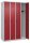 CP Spind Classic Plus lichtgrau, rubinrot 080000-40 S10001, 4 Schließfächer 120,0 x 50,0 x 185,0 cm